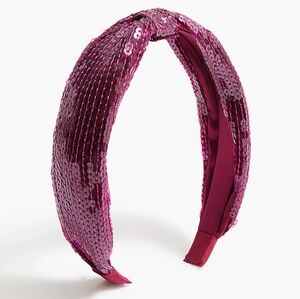 J.Crew Sequin Wrap Headband, Purple
